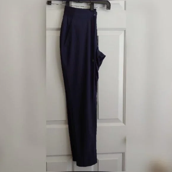 ATHLETA Midtown Ankle Pant Drawstring Joggers featherweight Navy Blue Size 4 - Picture 5 of 7